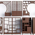 Chinese-style Antique Rack Chinese-style Partition Rack Chinese-style Display Rack Chinese-style Display Rack 3d model