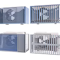 Industrial Exhaust Ventilation Equipment With Various Grille Designs And Fan Models