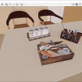 Wooden Kitchen Utensil Organizers With Spice Jars And Cooking Tools On Countertop
