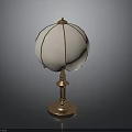 Elegant Table Lamp With White Lampshade And Gold Base Design