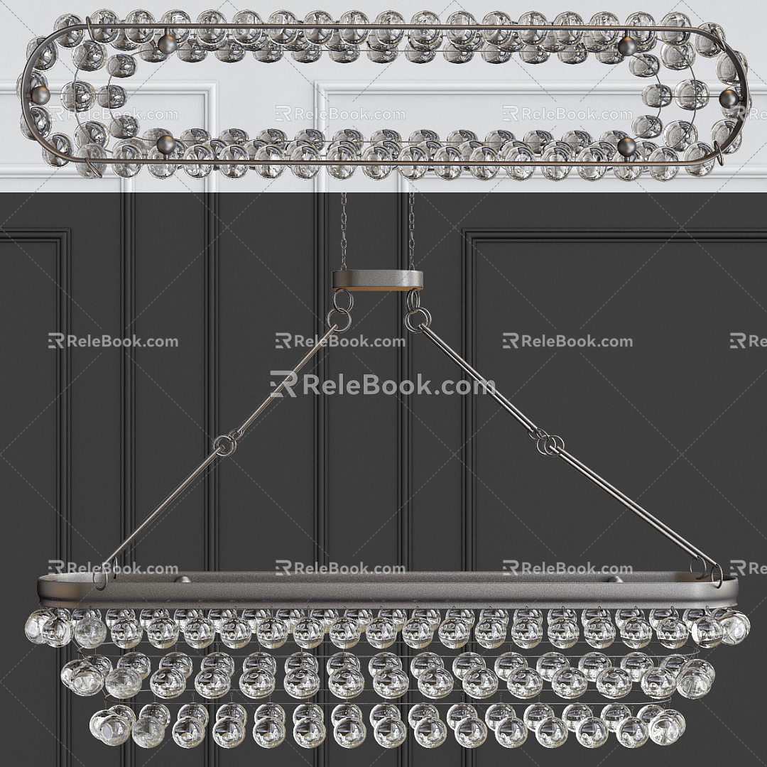 Modern chandelier 3d model