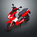 Scooter Motorcycle Two-wheeled Motocross Motorcycle Road Race Motorcycle Motor Vehicle 3d model