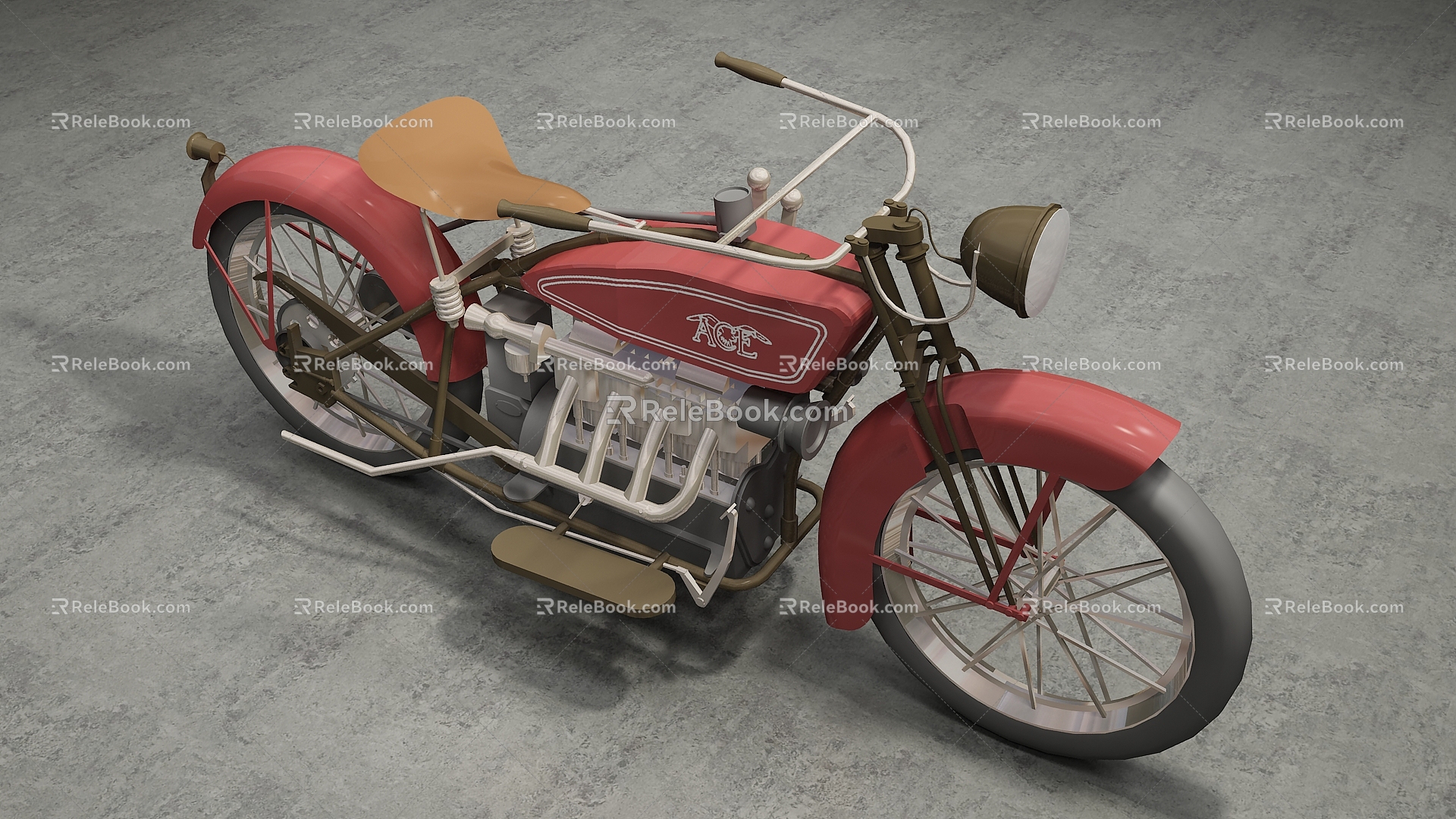 Modern Motorcycle 3d model