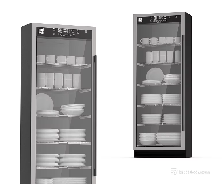 Kitchen Appliances Sterilizer Cabinet For Home With Plates Bowls And Dishes Storage 3d model 