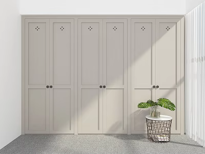 Wardrobe Custom Coat Cabinet Storage Wardrobe Whole Wardrobe 3d model