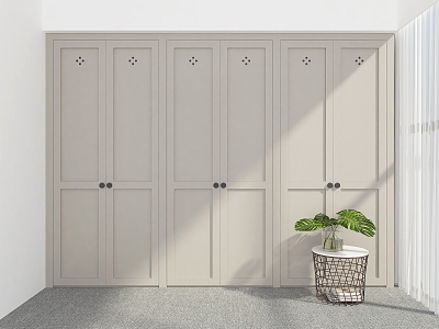 Wardrobe Custom Coat Cabinet Storage Wardrobe Whole Wardrobe 3d model