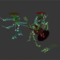 Two Sword Wielding Mechanical Characters With Robotic Bodies And Metal Blades