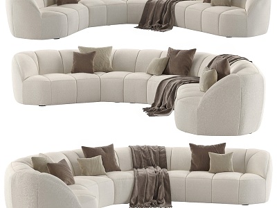 MeridianiEdra multi-person sofa shaped sofa multi-person sofa model