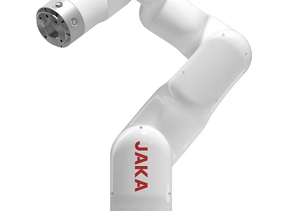 White JAKA Industrial Robotic Arm For Automated Manufacturing Processes 3d model