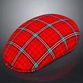 Stylish Red Plaid Hat Design Featuring Classic Checkered Pattern For Daily Fashion Use