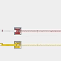 Heavy Duty Industrial Equipment Tower Cranes in Red Blue Yellow for Construction Sites