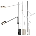 Modern Wall Lamp Design With Adjustable Arms Sleek Metal Build Multiple Colors And LED Lights