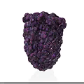 Unique Purple Wooden Stone Decorative Sculpture With Bumpy Textured Surface