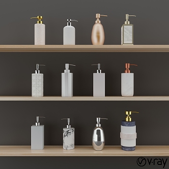 Body Soap Shampoo Bottle Bathroom Rack Shampoo 3d model