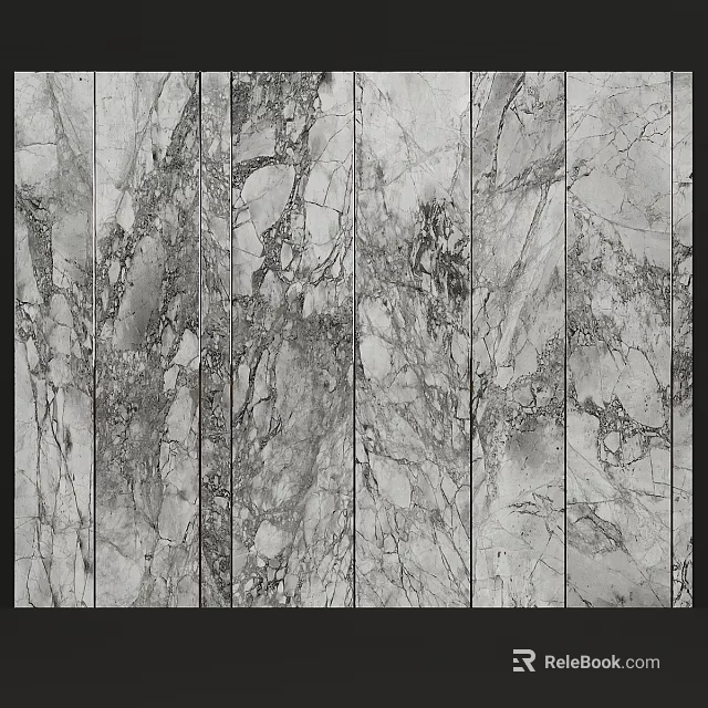 Elegant Modern Wall Decor With Natural Marble Texture For Home Interior 3d model