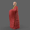 Modern Shaolin Monk Modern Realistic Man Male Sock Shaolin Monk 3d model