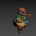 The image focuses on a cartoon otter character without food-related elements, so it's not possible to generate a food-themed title based on the provided picture information.