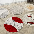 Round carpet 3d model