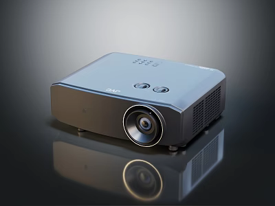 Modern Projector Surveillance Device With Sleek Design And High Definition Video Monitoring 3d model