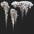 Elegant White Hanging Flowers and Cascading Vines with Natural Greenery Decor