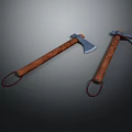 Professional Hardware Tools Axes With Sturdy Wooden Handles And Sharp Metal Heads
