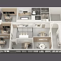 Modern Office Interior Design With Minimalist Workstations Computers White Wood Tones And Lighting