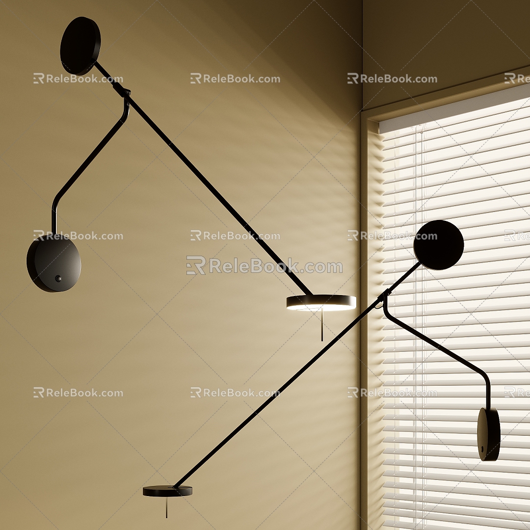 Modern minimalist wall lamp model