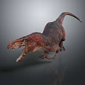 Realistic Fierce Carnivorous Dinosaur 3D Model Open Mouth Sharp Teeth Dynamic Pose