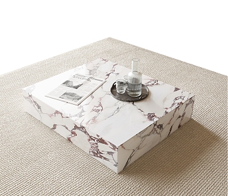 Marble coffee table 3d model