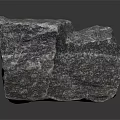 Natural Gray Stone Block With Rough Surface And Solid Texture For Building