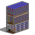 Multi Tiered Shelving System Filled With Organized Storage Items And Structure
