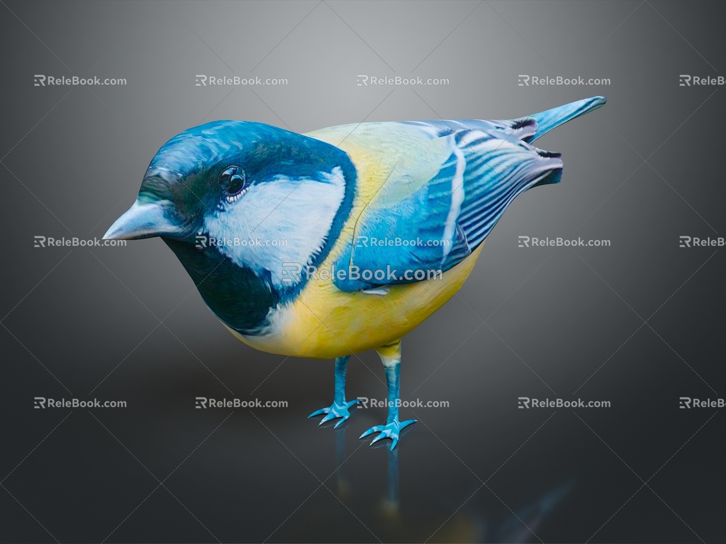 Modern Birds Birds 3d model