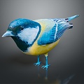 Modern Birds Birds 3d model