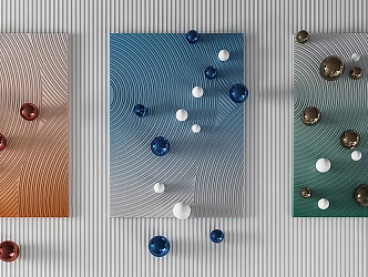 Modern wall decoration wall decoration pendant 3d model