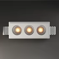 Modern White Downlights And Spotlights With Square Round Design For Indoor Lighting