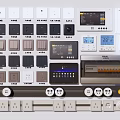 Modern switch socket switch socket video intercom video phone video call switch panel 3d model