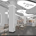 Modern Minimalist Beauty Hair Salon Interior Design With Elegant Mirrors And Comfortable Hairdressing Chairs