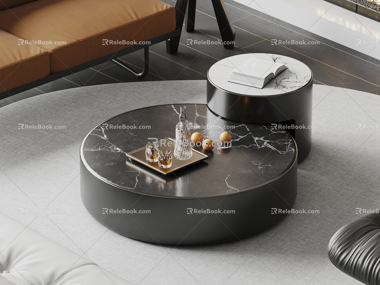 Modern coffee table 3d model