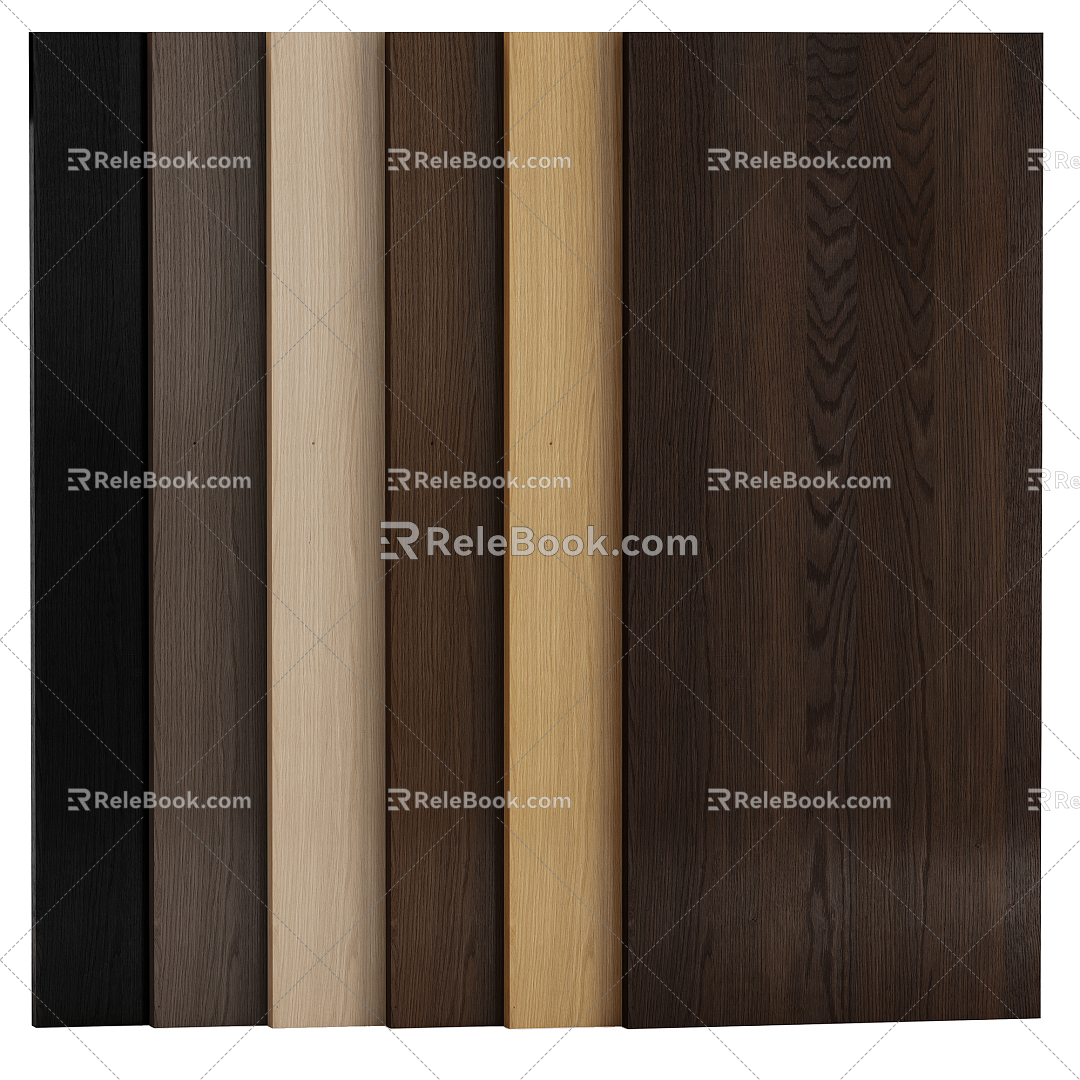 Modern Board Color Oak 3d model