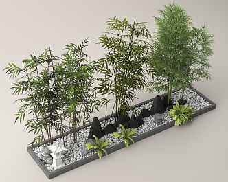 Bamboo Landscape Bamboo 3d model