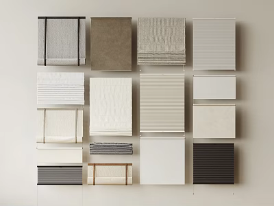 Roller shutters, fabric shutters, folding shutters 3d model