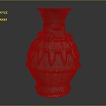 Modern Bottle Lotus Jar Jar 3d model