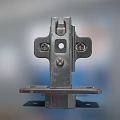 Stainless Steel Door Handle Hardware With Modern Metal Construction And Durable Design Elements