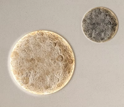 Modern wall lamp moon wall lamp planet wall lamp gypsum wall lamp 3d model