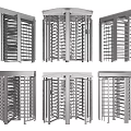 Public Facility Stainless Steel Security Turnstiles With Various Revolving Gate Designs