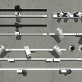 Modern Spotlights Track Lights 3d model