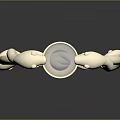 Stylish Elegant Silver Ring With Twisted Design And Central Round Gemstone
