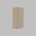 Three Beige Wooden Stools With Vertical Stripes Simple Design For Home Decor