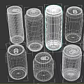 Assorted Beer Cans Featuring Different Types And Flavor Varieties 3d model