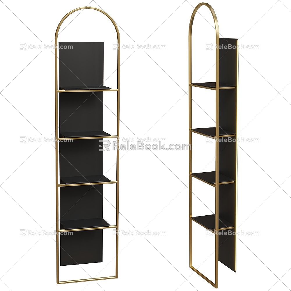 Paolo Castelli Bookshelf Decorative Rack 3d model